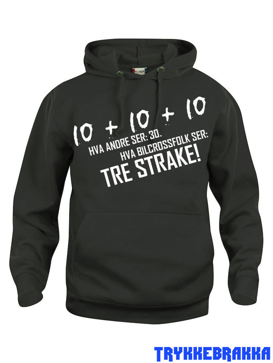 Tre strake Hoodie