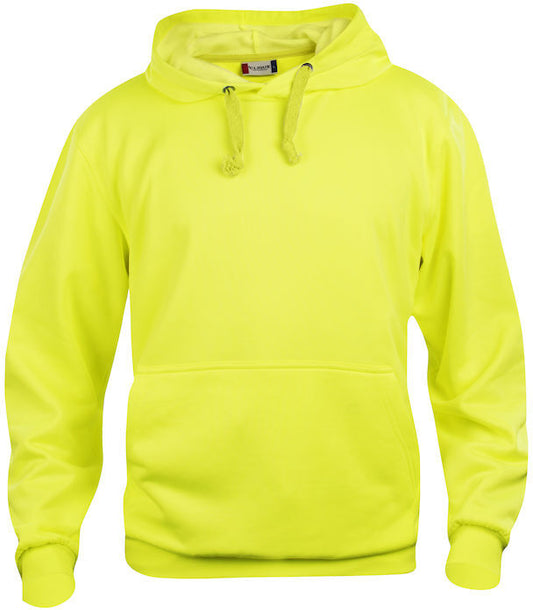 En visibility-gul hettegenser