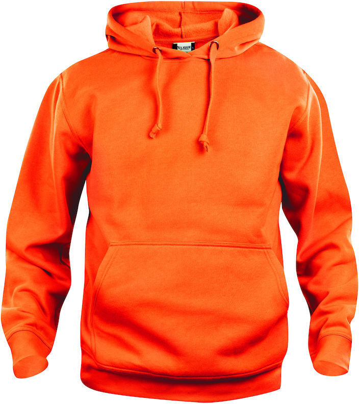 En visibility-orange hettegenser