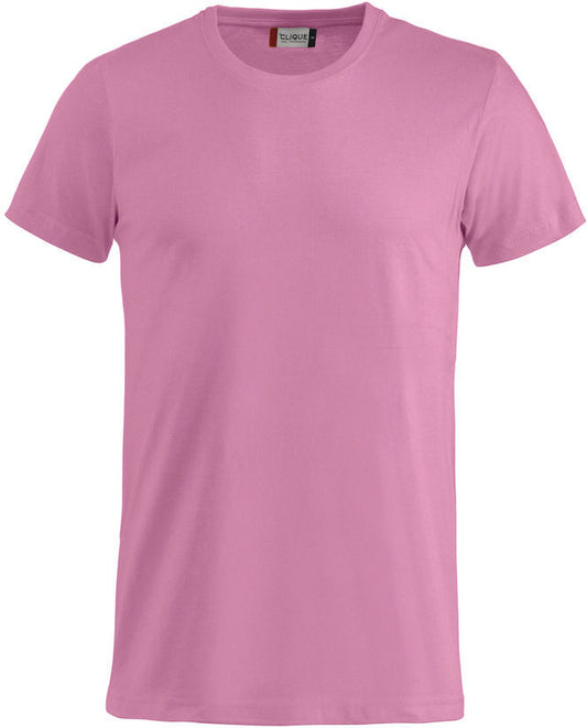 En klar-rosa t-skjorte